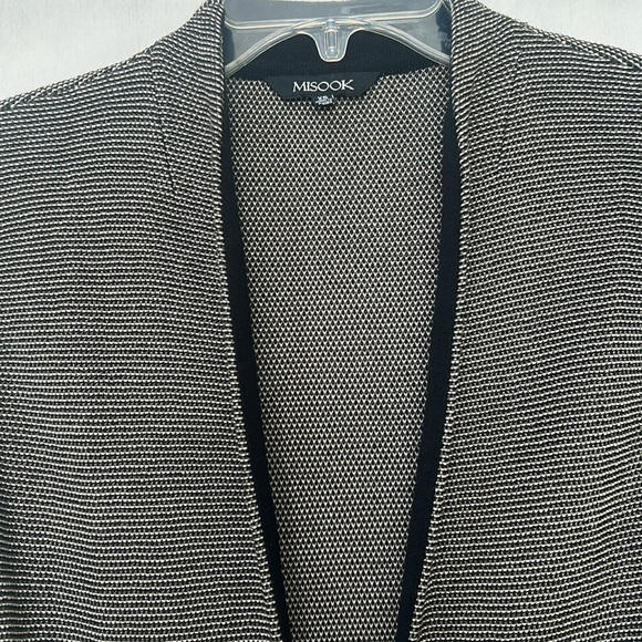 MISOOK FIT BLAZER WOMEN SIZE XS BLACK GRAY MESH SLEEVE - Picture 4 of 12